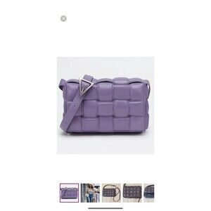 Bottega Veneta Padded Cassette Crossbody Lavender Leather